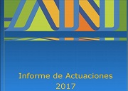 Portada del informe de actuaciones